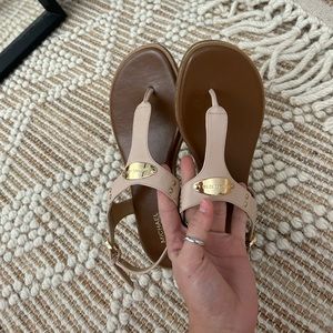 Michel Kors Plate Thong Sandal